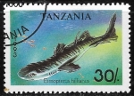 Sellos del Mundo : Africa : Tanzania : Peces - Etmopterus hillianus