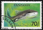 Stamps Tanzania -  peces - Squatina afrikana