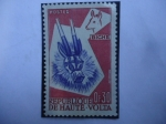 Stamps Burkina Faso -  Africa Occidental - Mascara de Antílope - Arte Tribal del bobo- sello de 0,30 franco África Occident