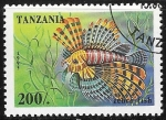 Sellos de Africa - Tanzania -  Peces - Pterois sp.