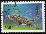 Stamps Tanzania -  Peces - Shark