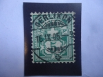 Stamps Switzerland -  Cruz Griega en Plata, del Escudo de Suiza sobre valor del Sello.