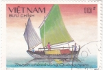 Sellos de Asia - Vietnam -  Barco típico vietnamita