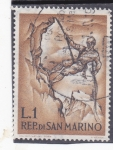 Sellos de Europa - San Marino -  Escalador