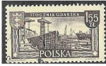 Sellos de Europa - Polonia -  1005 - Astillero de Gdansk