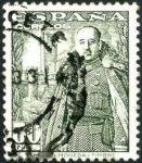 Stamps Spain -  Franco y Castillo de La Mota