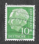 Stamps Germany -  708 - Theodor Heuss