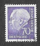 Stamps Germany -  759 - Theodor Heuss
