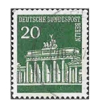 Stamps Germany -  953 - Puerta de Brandeburgo