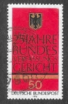 Stamps Germany -  1208 - XXV Aniversario del Tribunal Constitucional Federal