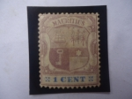 Stamps : Africa : Mauritius :  Isla Mauricio - Oficialmente: República Mauricio - Escudo de Armas 1895- Serie: 1895-1904)