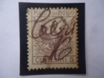 Stamps Europe - Italy -  Marca da Bollo - Escudo e Armas - Águila heráldica - Sello de 5 Cént. Año 1905.