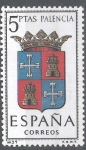 Sellos del Mundo : Europa : Espa�a : 1631 Escudos de capitales de provincias españolas.Palencia