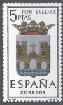 Stamps Spain -  1632 Escudos de capitales de provincias españolas.Pontevedra.