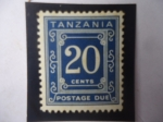 Stamps Tanzania -  Postage Due - Sello de 5 Céntimos deTanzania. Año 1967
