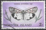 Sellos de Oceania - Australia -  Mariposas (Norfolk)