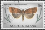 Sellos de Oceania - Australia -  Mariposas (Norfolk)