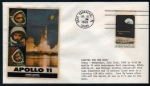 Stamps United States -  Apolo XI,  Primer hombre en la Luna