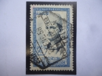 Stamps Morocco -  Sultán Mohammed V de Marruecos (1909-1961)-Marruecos Zona Norte-Sello 30 Cént Español-Año 1957 
