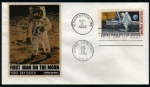 Stamps : America : United_States :  Apolo XI,  Primer hombre en la Luna