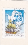 Stamps Hungary -  James Cook, Albatros errantes (Diomedea exulans)