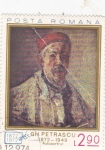 Sellos de Europa - Hungra -  Autorretrato de Gh. Petrascu (1872-1949)