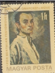 Sellos de Europa - Hungra -  Bertalan, autorretrato