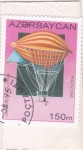 Stamps Azerbaijan -  El dirigible eléctrico de los hermanos Tissandier, 1883