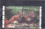 Stamps Germany -  Cachorros Ardilla (Sciurus vulgaris)