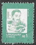 Sellos de America - Uruguay -  1192 - Manuel Ceferino Oribe
