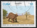 Sellos de America - Cuba -  Animales prehistóricos - Ankylosaurus