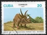 Sellos de America - Cuba -  Animales prehistóricos - Styracosaurus