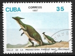 Stamps Cuba -  Animales prehistóricos - Hadrosaurus