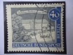 Stamps Germany -  Schloss Bellevueum - Castillo de Bellevue-Berlín (al rededor del 1800) - Serie: Viejo Berlín