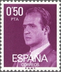 Stamps Spain -  ESPAÑA 1977 2389 Sello Nuevo Serie Basicas Rey Don Juan Carlos I 0,50p