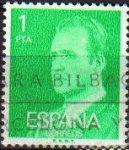 Stamps Spain -  ESPAÑA 1977 2390 Sello Serie Basicas Rey Don Juan Carlos I 1p Usado