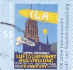 Stamps Germany -  Exposición Aeronáutica Frankfurt