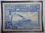 Stamps Peru -  Vapor Correo 