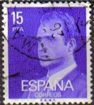 Stamps Spain -  ESPAÑA 1977 2395 Sello Serie Basicas Rey Don Juan Carlos I 15p Usado