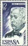 Stamps Spain -  ESPAÑA 1977 2400 Sello ** Personajes Españoles Pablo Sarasate