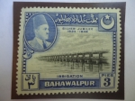 Stamps Pakistan -  Presa:Panjnad Dam (Bahawalpur)-Silver-Jubilee (1924-1949)-Sadeq Mohammad Khan V. (1904-1966)