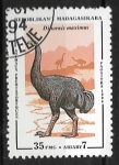 Sellos del Mundo : Africa : Madagascar : Animales prehistóricos - Dinornis maximus