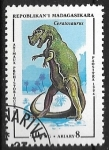 Sellos de Africa - Madagascar -  Animales prehistóricos - Ceratosaurus