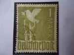 Stamps Germany -  Trizona - Americana - Británica - Soviética - Manos y Paloma de la Paz - Sello de 1 reichsmark