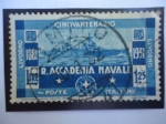 Stamps Italy -  Royal Academia Navale de Livorno - 50 Aniversario (1881-1931) - Cruceros Clase Trento.