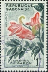 Stamps : Africa : Gabon :  Tulipan