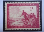 Stamps ONU -  United Nations - Gente -Emblema