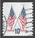 Sellos de America - Estados Unidos -  1519 - Banderas de USA