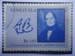 Sellos de America - Venezuela -  Andrés Bello (1781-1865) - Bicentenario de su Nacimiento (781-1981)- Firma-