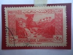Stamps : Asia : Lebanon :  Río Perro - Sello de 25 Piastra, Año1940
